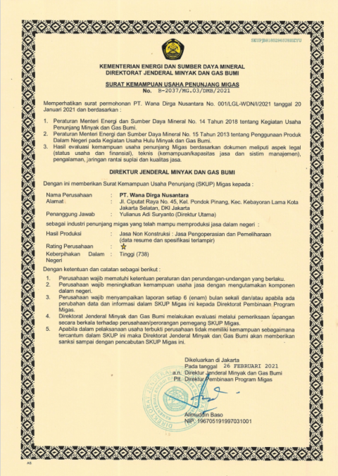 PT Wana Dirga Nusantara | Build - Invest - Grow